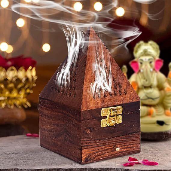 Ayaz Perfume ( Ameer Al Oud, Mukhallat Oud, Oud Al Aseel Bakhoor 40g Each ) + (1) Free Wooden Bakhoor Burner, ( Combo Pack of 3 ) - Image 6